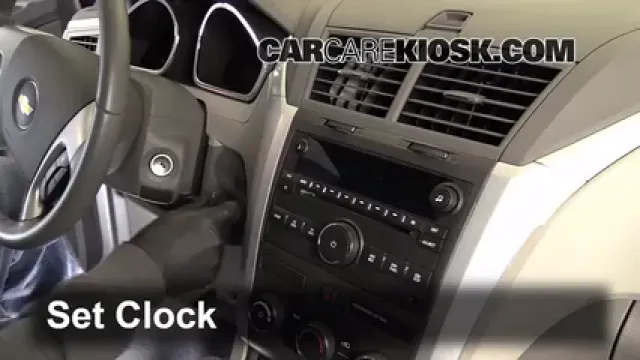 2012 Chevrolet Traverse LS 3.6L V6 Horloge Régler l'horloge